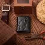 Мъжки кожен портфейл с вълк - естествена кожа - Image 18