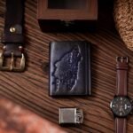 Мъжки кожен портфейл с вълк - естествена кожа - Image 16