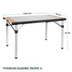 Голяма Сгъваема маса за къмпинг TITANIUM QUADRA TROPIC - Image 3