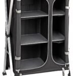 Голям преносим шкаф за къмпинг с гардероб AZABACHE HSC CROSS SQUARE