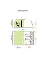 COLEMAN Петместна палатка WaterFall 5 Deluxe - Image 4