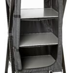 Сгъваем шкаф за къмпинг с бамбуков плот MERCURY CROSS LS SQ