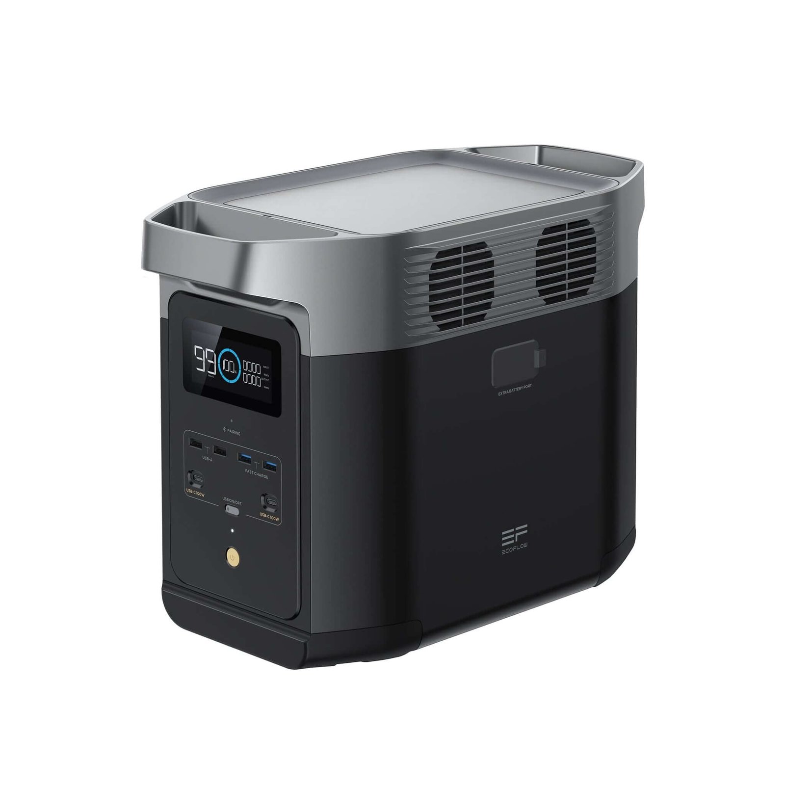 Портативна професионална електроцентрала за зареждане на устройства - EcoFlow DELTA 2 Portable Power Station 1024Wh (черен)