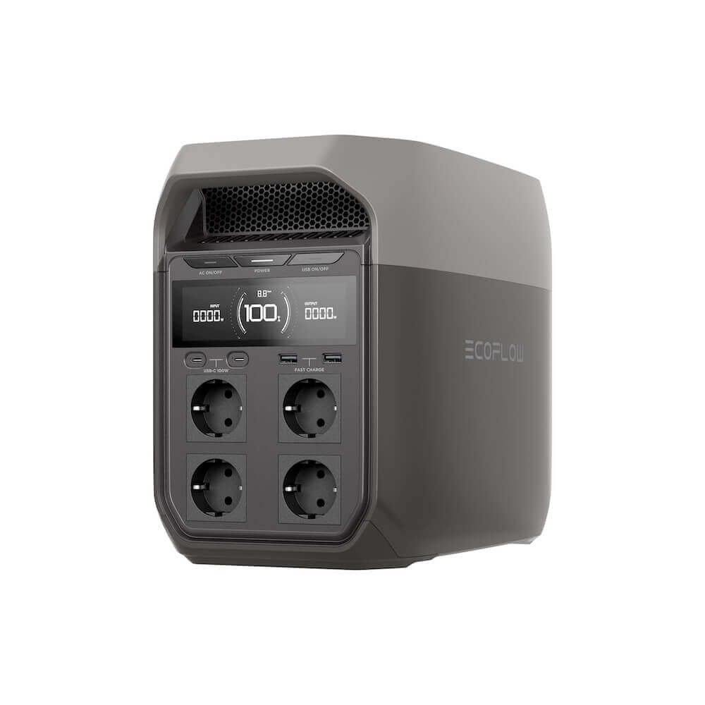 Портативна професионална електроцентрала за зареждане на устройства - EcoFlow DELTA 3 Portable Power Station 1024Wh (тъмносив)