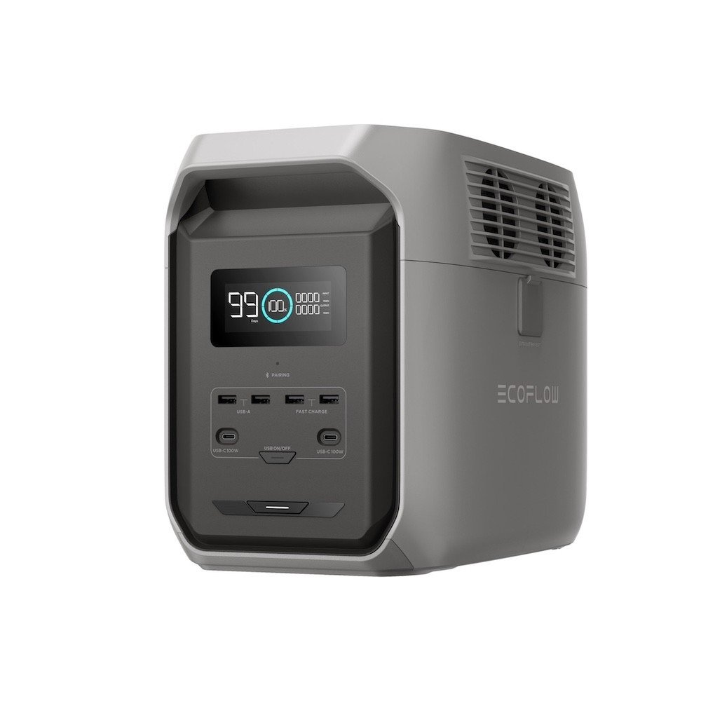 Портативна професионална електроцентрала за зареждане на устройства - EcoFlow DELTA 3 1500 Portable Power Station 1536Wh (сив)