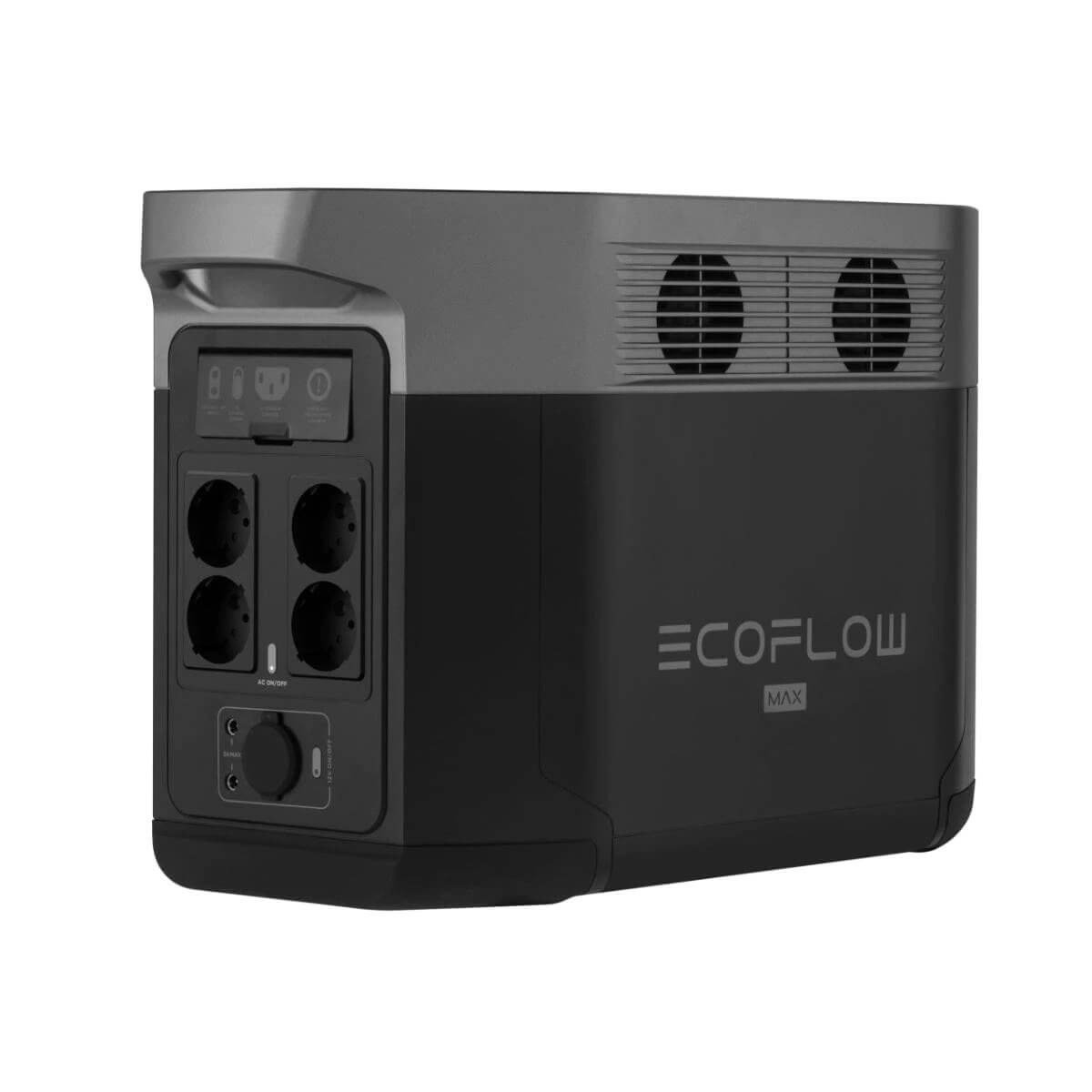Портативна професионална електроцентрала за зареждане на устройства - EcoFlow DELTA Max Portable Power Station 2016Wh (черен)