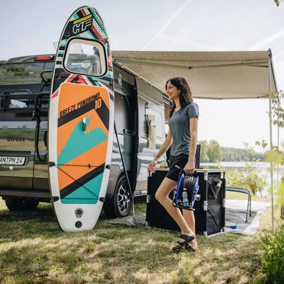 Макара удължител Berger 25 m, 16А, 2.5кв/м CEE + Шуко - Image 4