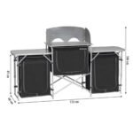 Преносима кухня за къмпинг с помощни рафтове BERGER XL - Image 3