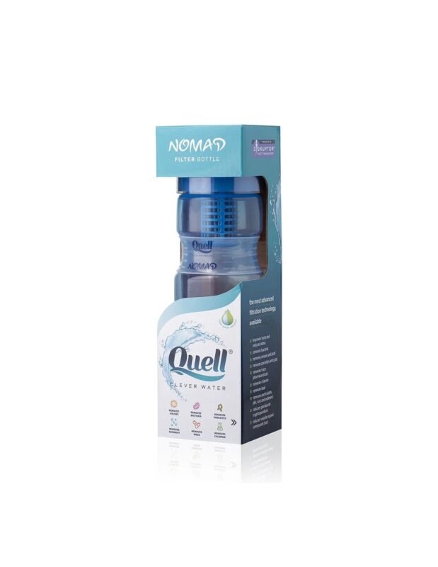 Бутилка с филтър quell nomad - синя