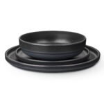 Меламинов сервиз за къмпинг BRUNNER ODETTE DOUBLE BLACK 12ч черен - Image 2