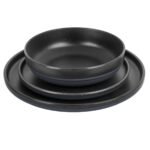 Меламинов сервиз за къмпинг BRUNNER ODETTE DOUBLE BLACK 12ч черен - Image 4