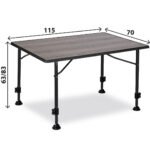Къмпинг маса с регулеруеми крака BRUNNER LINEAR GREYWOOD - Image 8