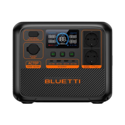 Преносима зарядна станция Bluetti AC70P (Premium 80) – 864 Wh, 1000 W