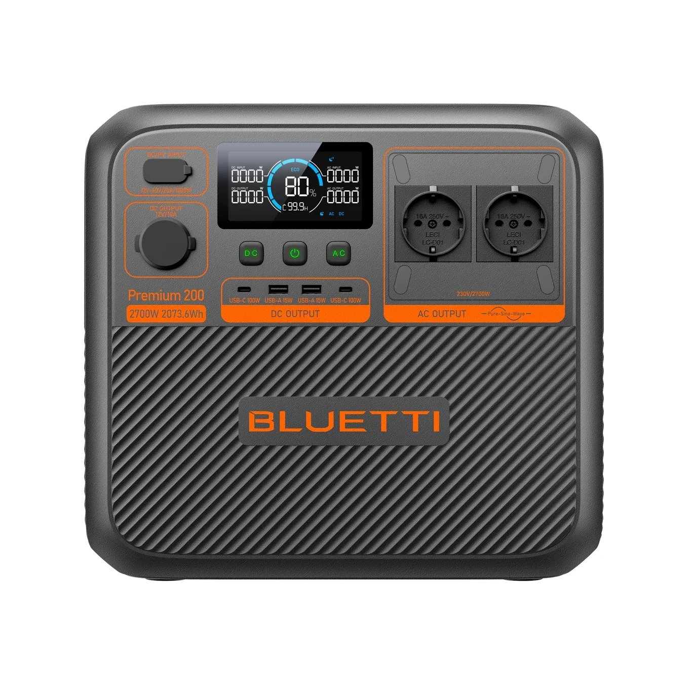 Преносима зарядна станция Bluetti Premium 200 V2 – 2073 Wh, 2700 W Преносима зарядна станция Bluetti Premium 200 V2 – 2073 Wh, 2700 W