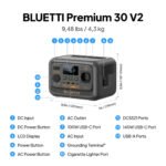 Преносима зарядна станция Bluetti Premium 30 V2 – 320 Wh, 600 W